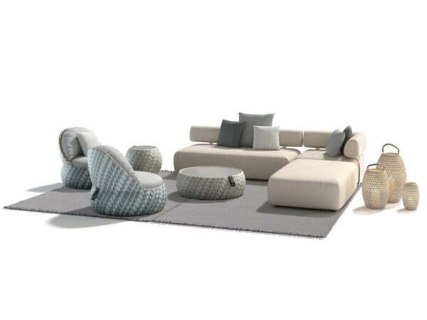 Modulares Gartensofa aus Stoff | DEDON | BRIXX - Image 5