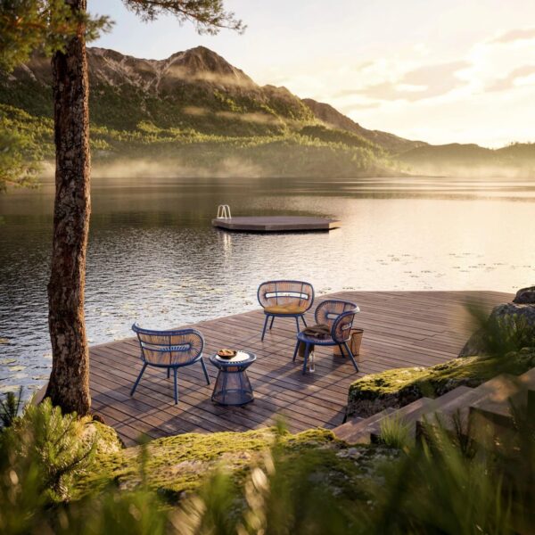 Lounge Gartensessel aus synthetischer Faser | DEDON | CIRQL NU - Image 2