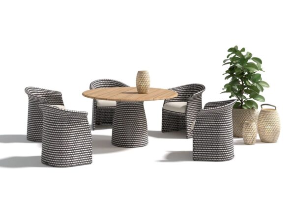 Runder Gartentisch aus synthetischer Faser | DEDON | FLLAIR - Image 3