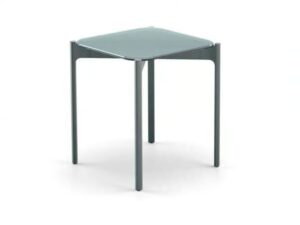 Quadratischer Garten-Beistelltisch aus Aluminium und Glas | DEDON | IZON