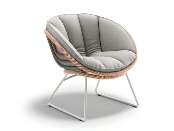 Mit Kufengestell Lounge Gartensessel aus Stoff | DEDON | KIDA