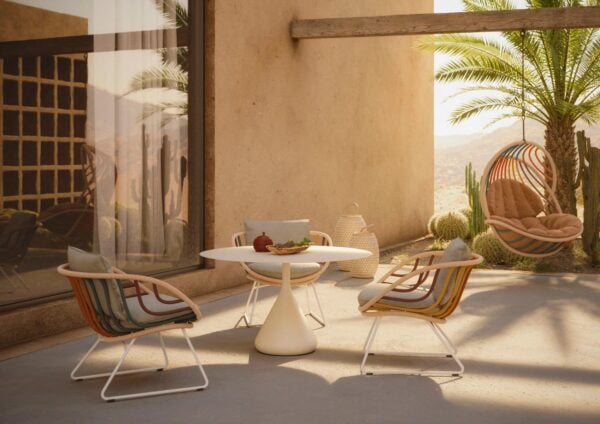 Mit Kufengestell Gartenstuhl aus Stoff | DEDON | KIDA - Image 17