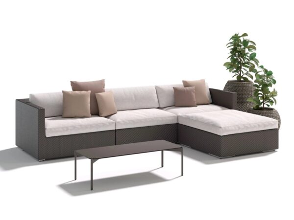 Modulares Gartensofa aus synthetischer Faser | DEDON | LOUNGE