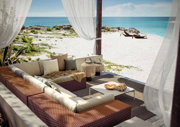 Modulares Gartensofa aus synthetischer Faser | DEDON | LOUNGE - Image 5