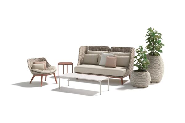 3-Sitzer Gartensofa aus Stoff mit hoher Rückenlehne | DEDON | MBARQ - Image 2