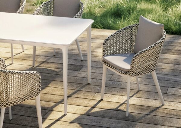 Gartenstuhl aus synthetischer Faser | DEDON | MBRACE ALU - Image 6