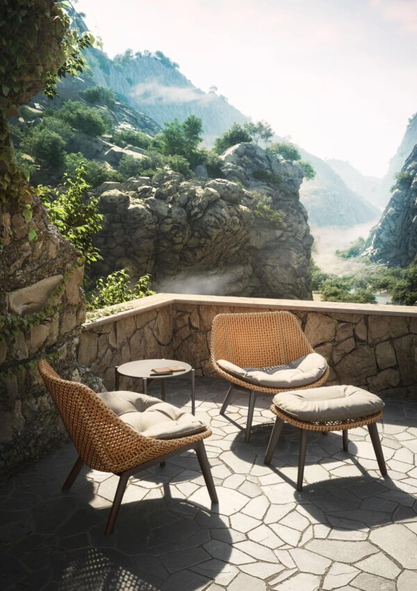 Gartensessel aus synthetischer Faser | DEDON | MBRACE ALU - Image 13