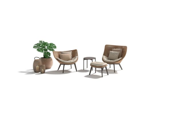 Gartensessel aus synthetischer Faser | DEDON | MBRACE ALU - Image 2