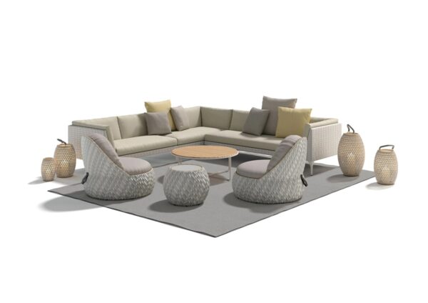 Modulares Garten Ecksofa aus Stoff | DEDON | MU - Image 8