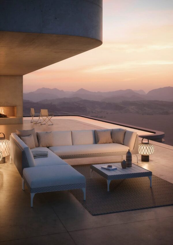 4-Sitzer Gartensofa aus Stoff | DEDON | MU - Image 7