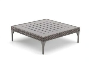 Quadratischer niedriger Garten-Beistelltisch aus HPL | DEDON | MU