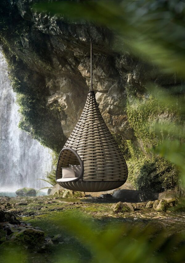 Iglu-förmiges Garten-Hängesessel | DEDON | NESTREST - Image 2