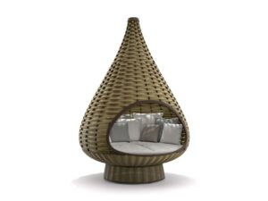 Iglu-förmiges Gartensofa aus synthetischer Faser | DEDON | NESTREST