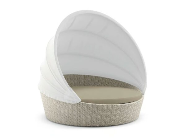 Iglu-förmiges Gartensofa aus Stoff mit Rollen | DEDON