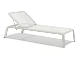 Verstellbarer Gartenliege aus synthetischer Faser | DEDON | SEASHELL