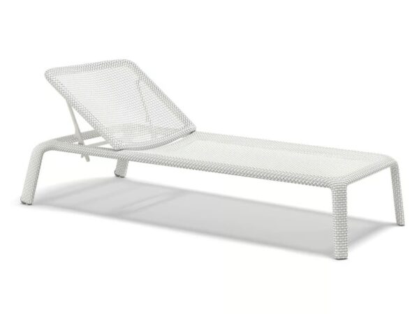 Verstellbarer Gartenliege aus synthetischer Faser | DEDON | SEASHELL