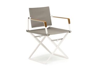 Regiestuhl aus pulverbeschichtetem Aluminium | DEDON | SEAX