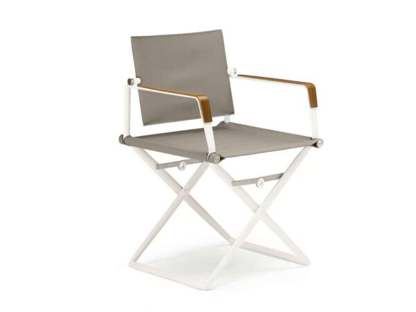 Regiestuhl aus pulverbeschichtetem Aluminium | DEDON | SEAX