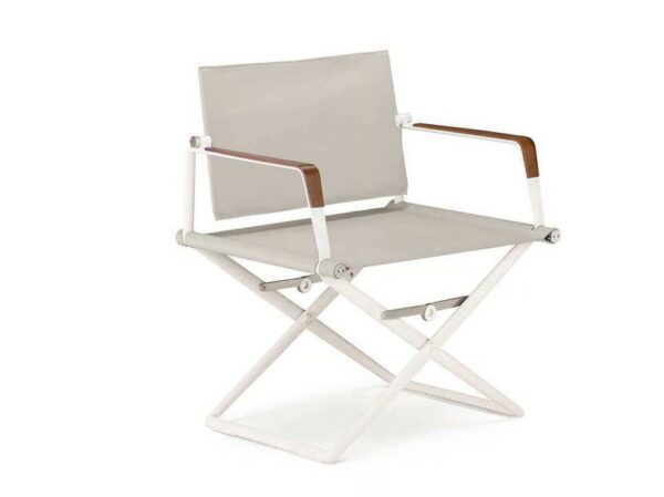 Klappbarer Lounge Gartensessel aus pulverbeschichtetem Aluminium | DEDON | SEAX