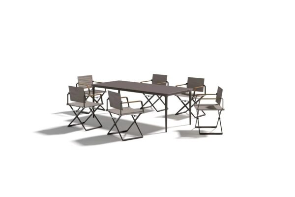 Regiestuhl aus pulverbeschichtetem Aluminium | DEDON | SEAX - Image 11