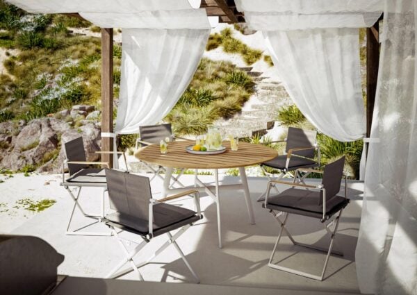 Runder Gartentisch aus keramikhaltigen Materialien | DEDON | SEAX - Image 5