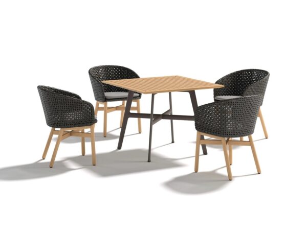 Quadratischer Gartentisch aus Teakholz | DEDON | SEAX - Image 3
