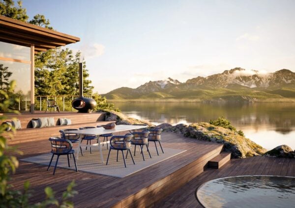 Rechteckiger Gartentisch aus keramikhaltigen Materialien | DEDON | SEAX - Image 9