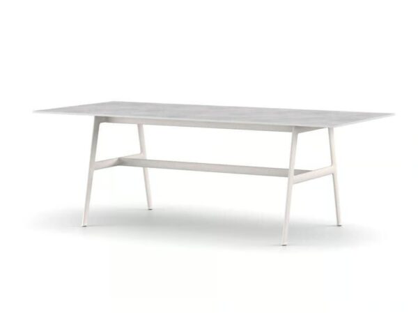 Rechteckiger Gartentisch aus keramikhaltigen Materialien | DEDON | SEAX