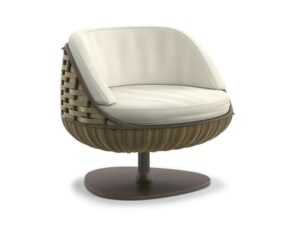 Drehbarer Lounge Gartensessel aus Stoff | DEDON | SWINGREST