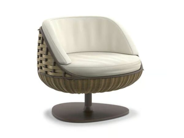 Drehbarer Lounge Gartensessel aus Stoff | DEDON | SWINGREST