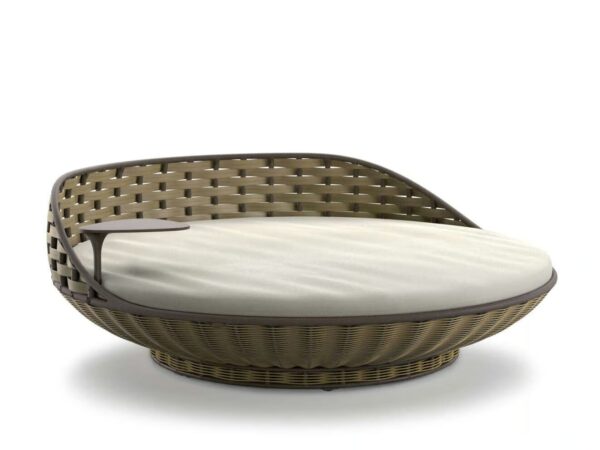 Rundes 3-Sitzer Gartensofa aus synthetischer Faser | DEDON | SWINGREST