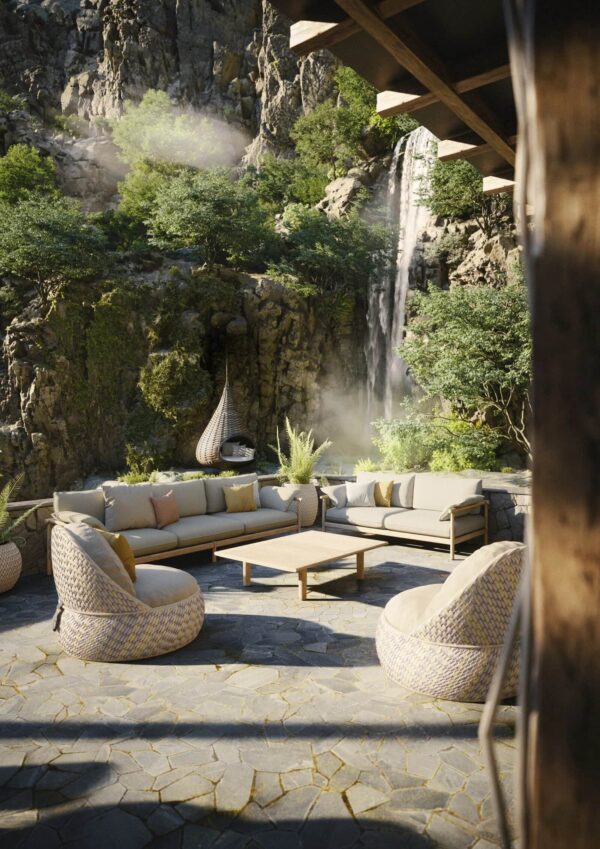 3-Sitzer Gartensofa aus Stoff | DEDON | TIBBO - Image 4