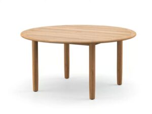 Runder Gartentisch aus Teakholz | DEDON | TIBBO