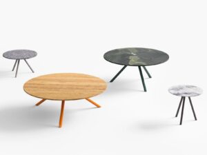 Runder Couchtisch aus Stahl | Desalto | Heb