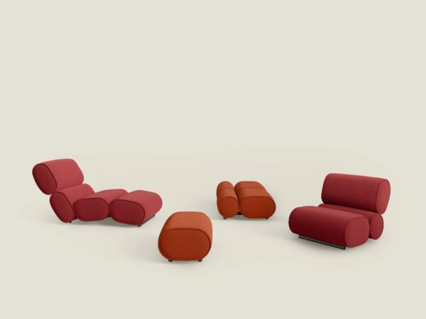 Chaiselongue aus Stoff | Desalto | Roller - Image 4