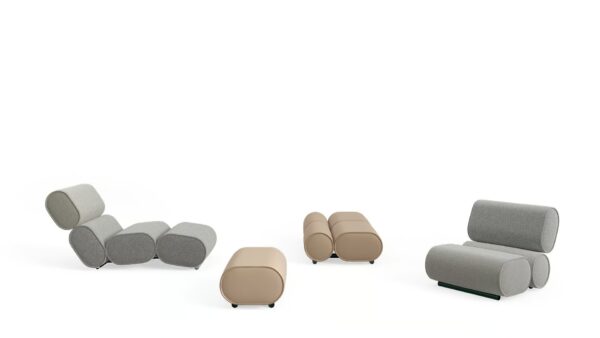 Chaiselongue aus Stoff | Desalto | Roller - Image 3