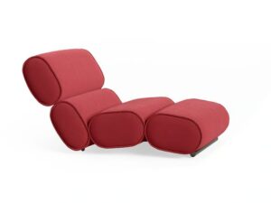 Chaiselongue aus Stoff | Desalto | Roller