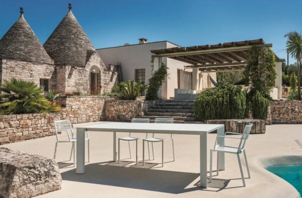 Stapelbarer Gartenstuhl aus Aluminium mit Armlehnen | FAST | Omnia Selection - Image 4