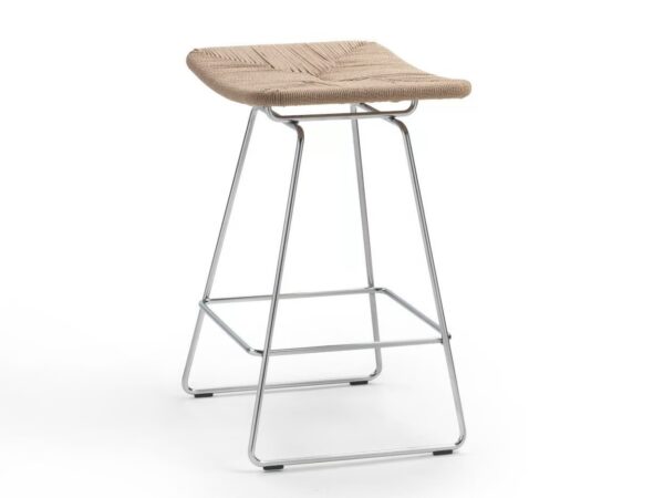 Mit Kufengestell Hochhocker aus Stroh | Flexform | Echoes