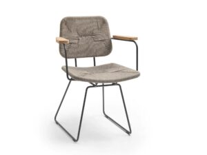 Stuhl mit Kufengestell mit Armlehnen | Flexform | Echoes Outdoor
