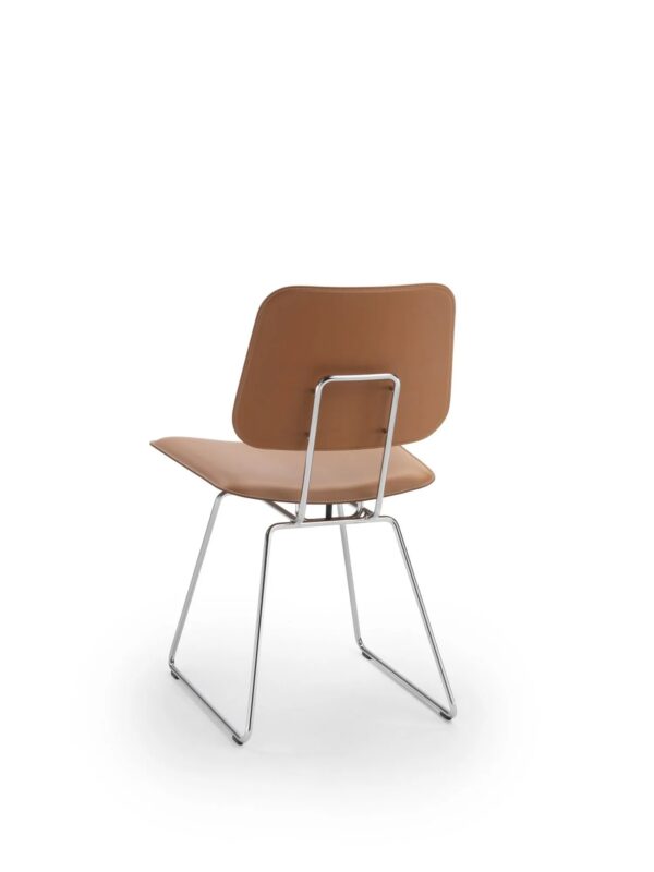 Mit Kufengestell Stuhl aus gegerbtem Leder | Flexform | Echoes S.H. - Image 2