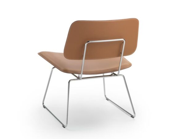 Mit Kufengestell Loungesessel aus gegerbtem Leder | Flexform | Echoes S.H. - Image 2