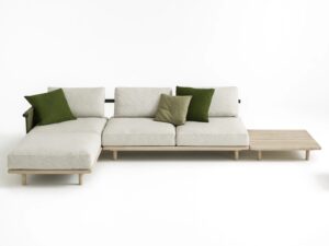 Gartensofa aus Batyline® mit Récamiere | RODA | Eden