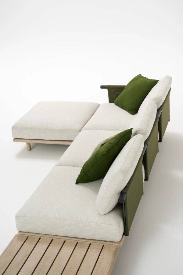 Gartensofa aus Batyline® mit Récamiere | RODA | Eden - Image 2