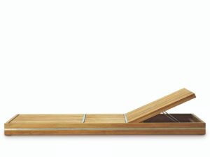 Verstellbarer Gartenliege mit Rollen | Ethimo | Essenza