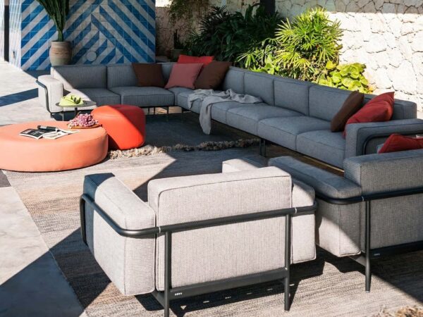 Garten Ecksofa aus Stoff mit Récamiere | RODA | Estendo - Image 6