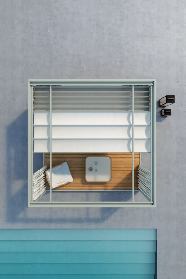 Freistehende Terrassenüberdachung aus Druckguss Aluminium mit Faltdach | Ethimo | Eivissa - Image 2
