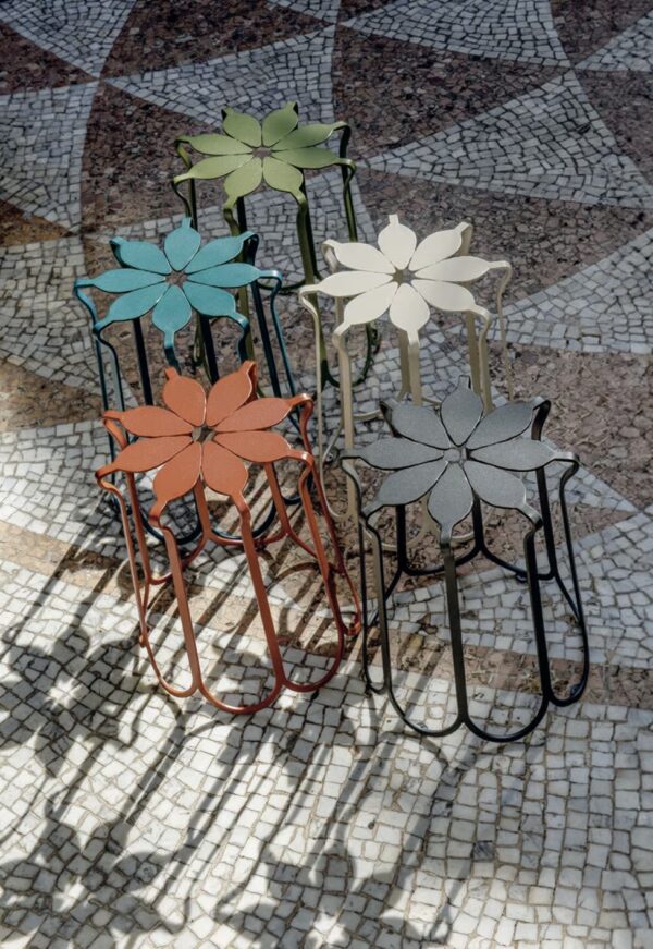 Gartenhocker aus Schmiedeeisen | Ethimo - Image 3