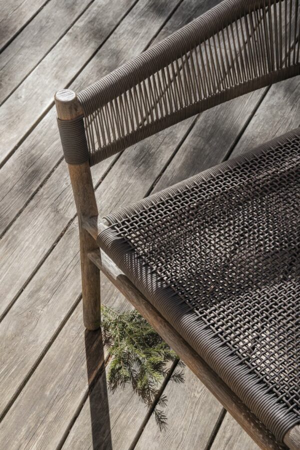 Lounge Gartensessel aus Seil mit Armlehnen | Ethimo | Kilt - Image 5