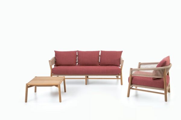 3-Sitzer Gartensofa aus Teakholz | Ethimo | Kilt - Image 3